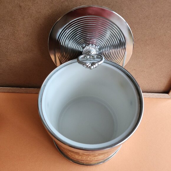 Vintage 'Ortelius 1570 World Map' MCM Style Ice Bucket - Picture 3 of 4